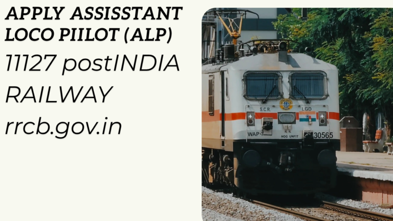 RRB ALP 2026 Notification 11127 Assistant Loco Pilot Vacancy Apply Online