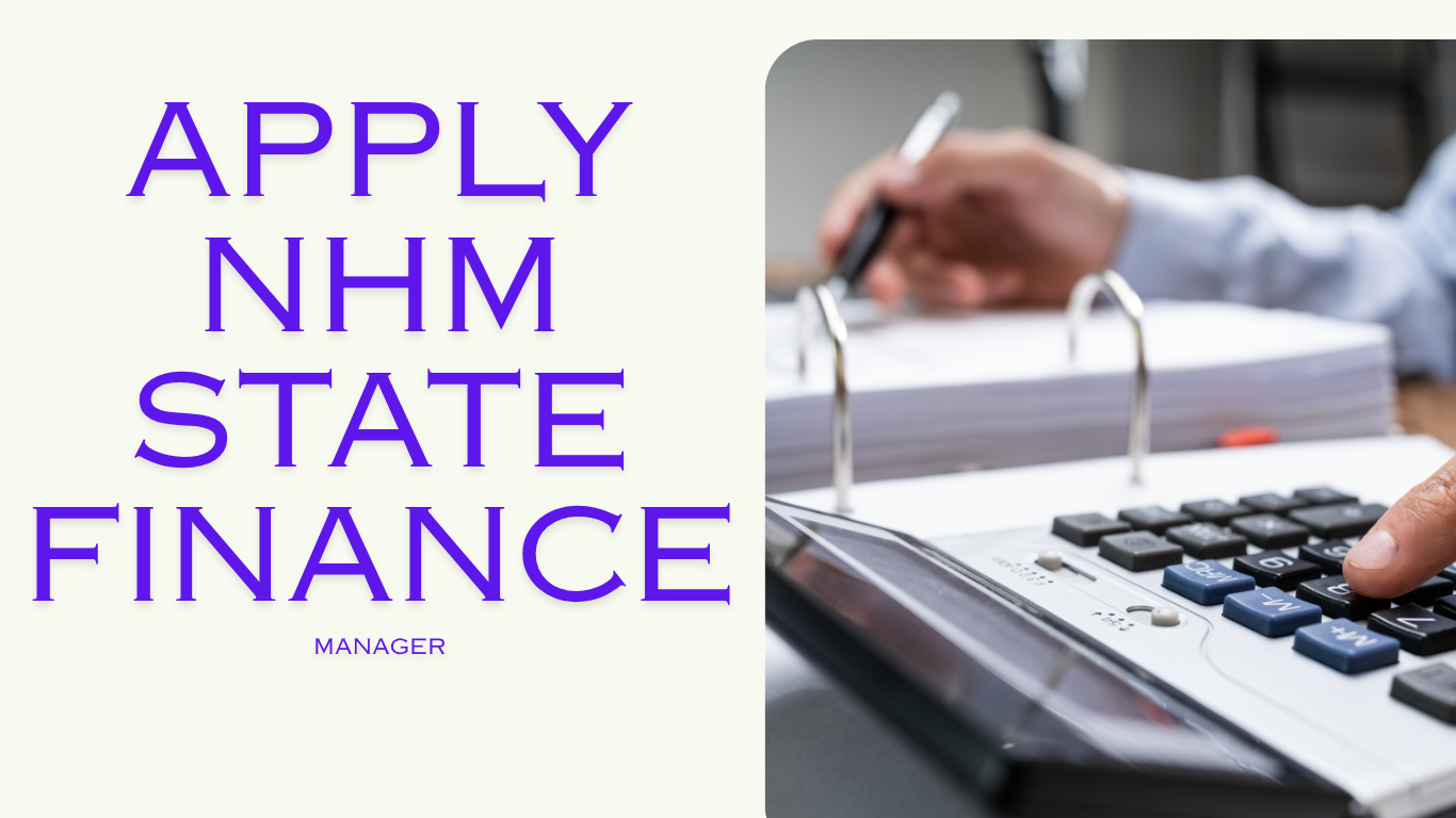 NHM Assam State Finance Manager Recruitment 2026 Apply Online