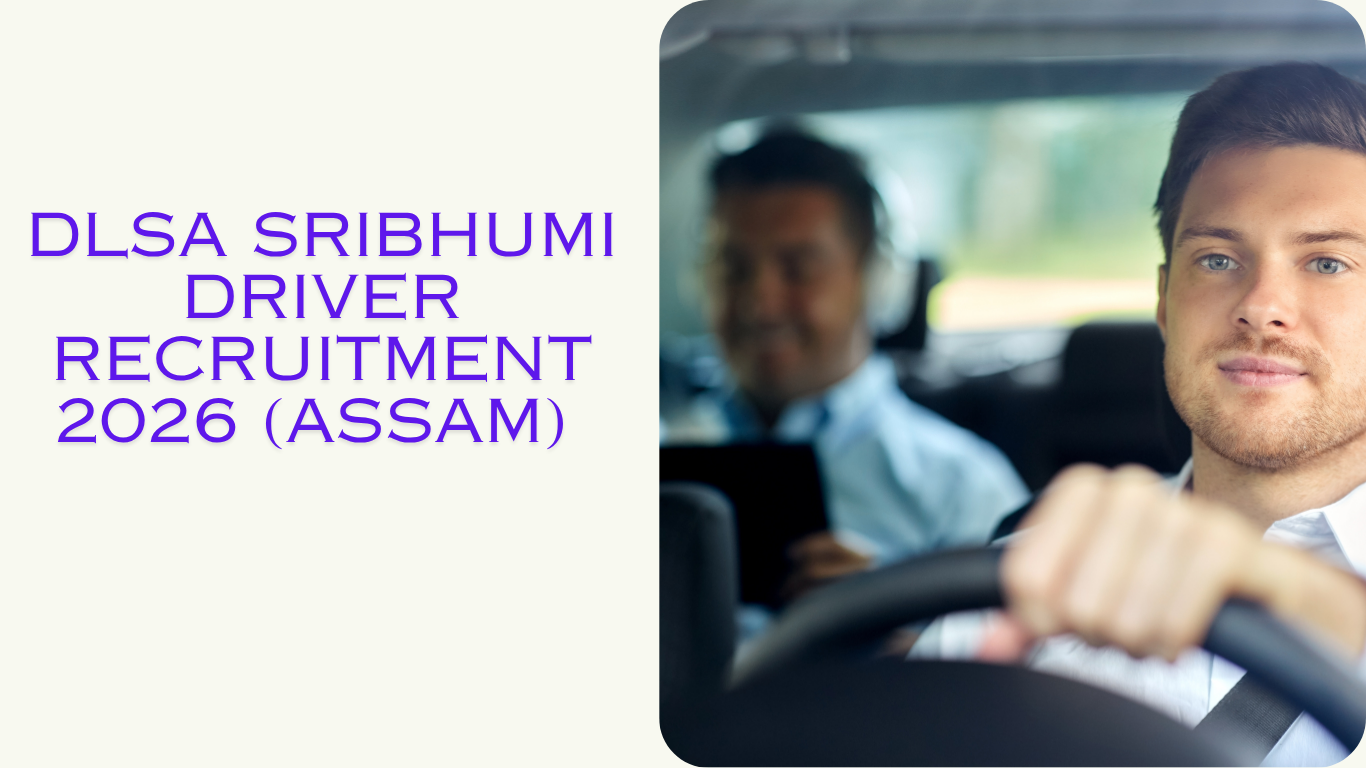 DLSA Sribhumi Driver Recruitment 2026 official notification for one contractual Driver vacancy in Assam