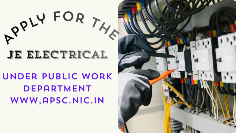 APSC JE Electrical 2026 Notification