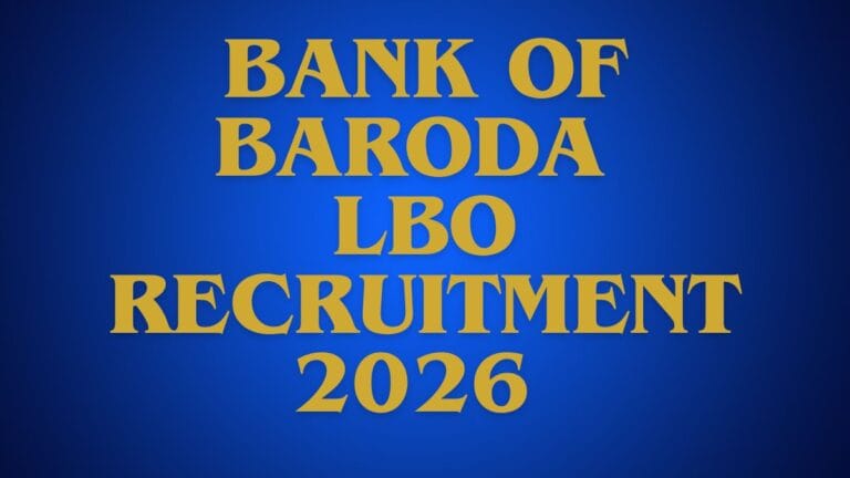 Bank of Baroda LBO Recruitment 2026 notification for 2482 Local Bank Officer vacancies across India