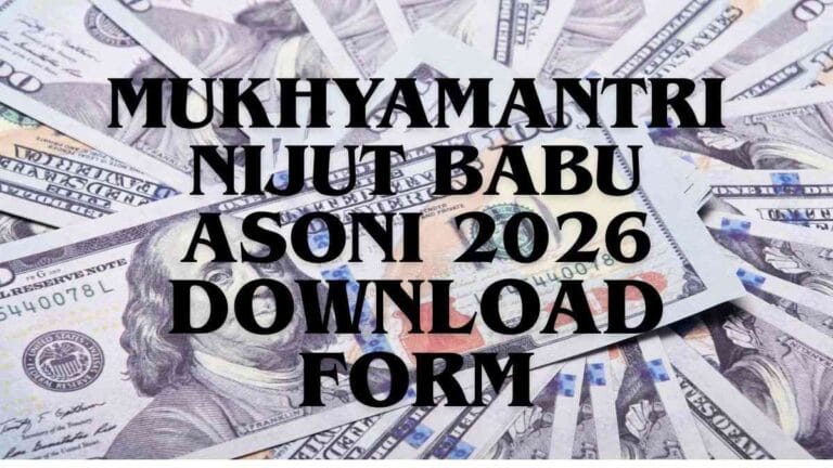 Mukhyamantri Nijut Babu Asoni 2026 application form and financial assistance details