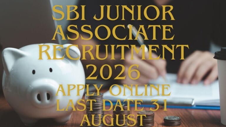 SBI Junior Associate Recruitment 2026 notification for 9,124 vacancies