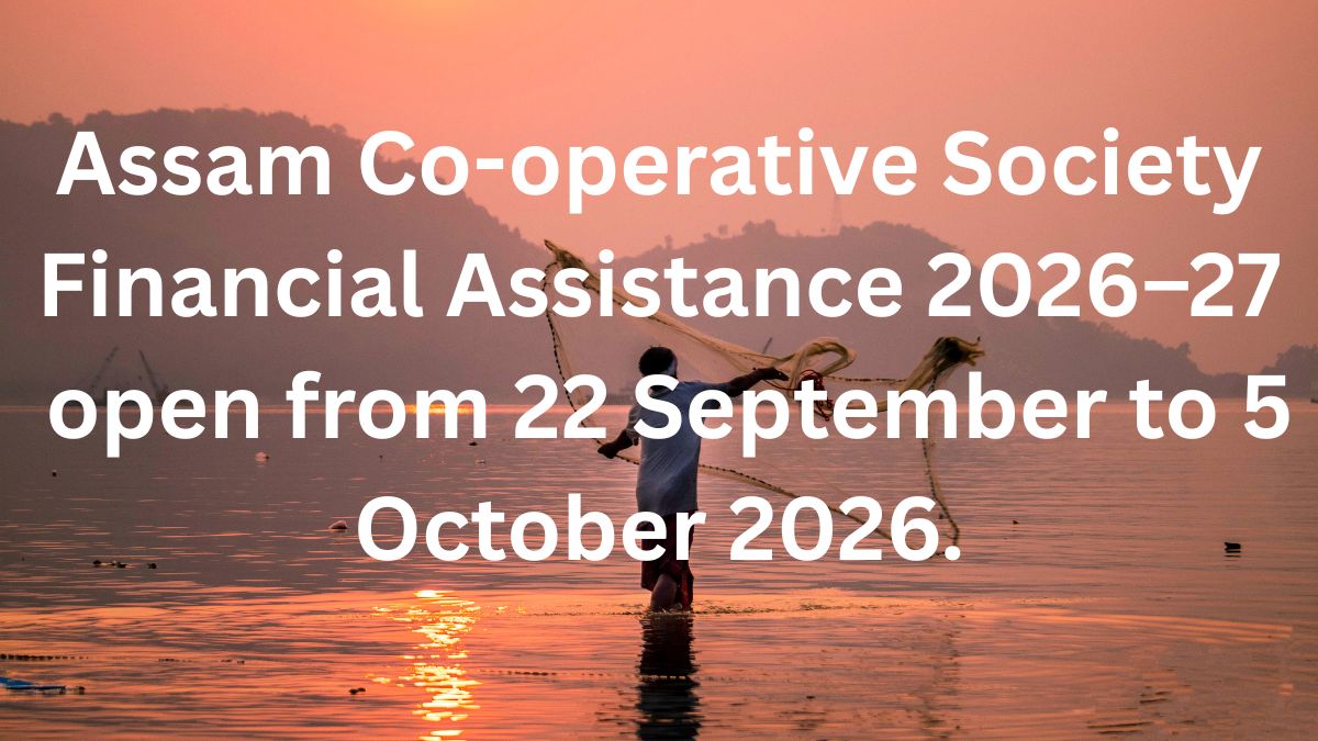 Assam Co-operative Society Financial Assistance 2026–27 – Apply Online